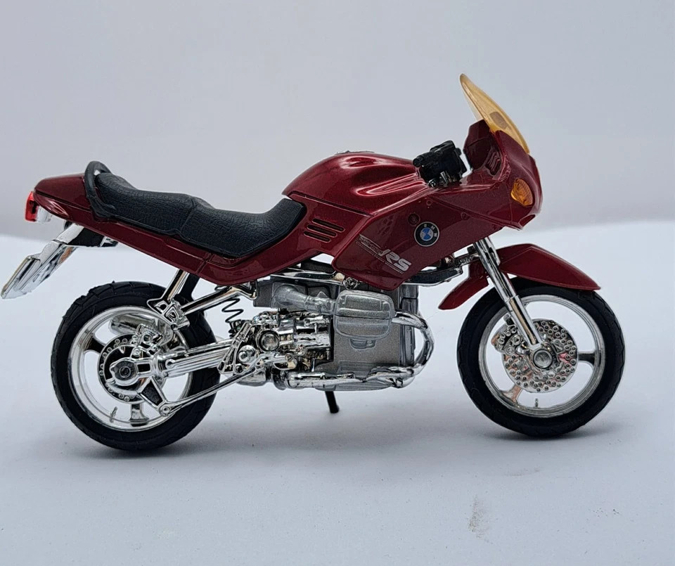 MAISTO 1/18 REF 307R MOTO BMW R1100RS 1993 13 CM ROUGE METALLISE - Photo 3/4