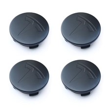 Wheel Center Hub Cap Kit with Tesla Emble Brand Center Caps for Matte Black