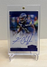 2019 Plates and Patches 100 Years Signatures Kam Chancellor Blue /50 *ON CARD*