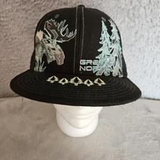Grassroots California Baseball Cap 7 5/8 Great North Moose Animals Trees Nature