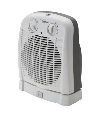 TERMOVENTILATORE DA TAVOLO OSCILLANTE BIMAR "HF 195" BIANCO 2000 W