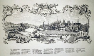Etching Bamberg Johann Georg Endres 1775 craftsmanship stop D 32