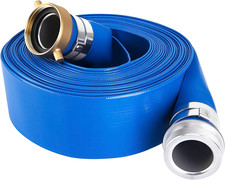 2" X 50' Blue PVC Backwash Hose, Discharge Hose for Swimming Pools, Heavy Duty R