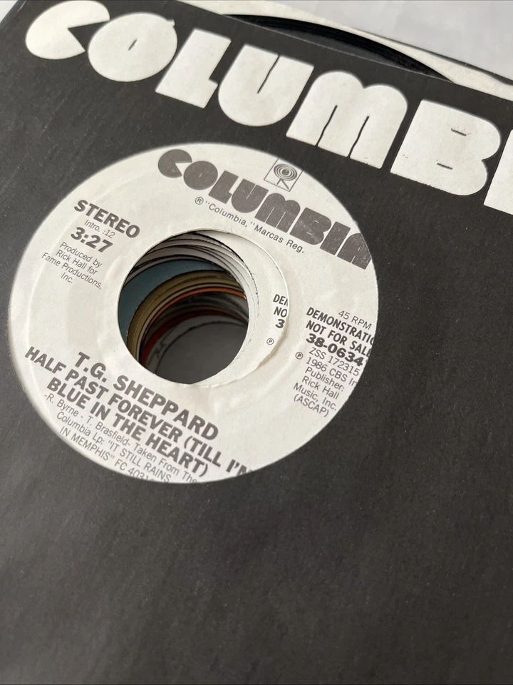 WHITE LABEL PROMO  7" 45rpm LOT: 25 Classic US records + company sleeves! #2 - Image 3 of 4