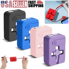 Multi Charging Cable for All Devices 3 in 1 Retractable Car Cable Fast Charging