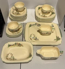 Rare Homer Laughlin English Garden Set