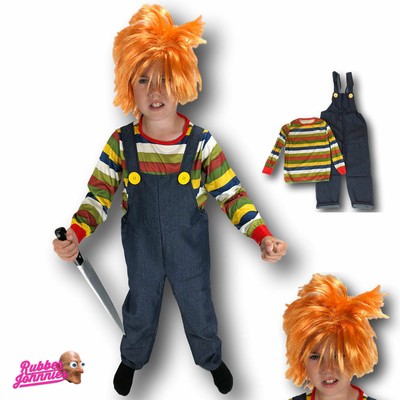 Kinder Jungen Kinder Horror Chucky Puppe Halloween Kostum Kinder Kostum Play Ebay