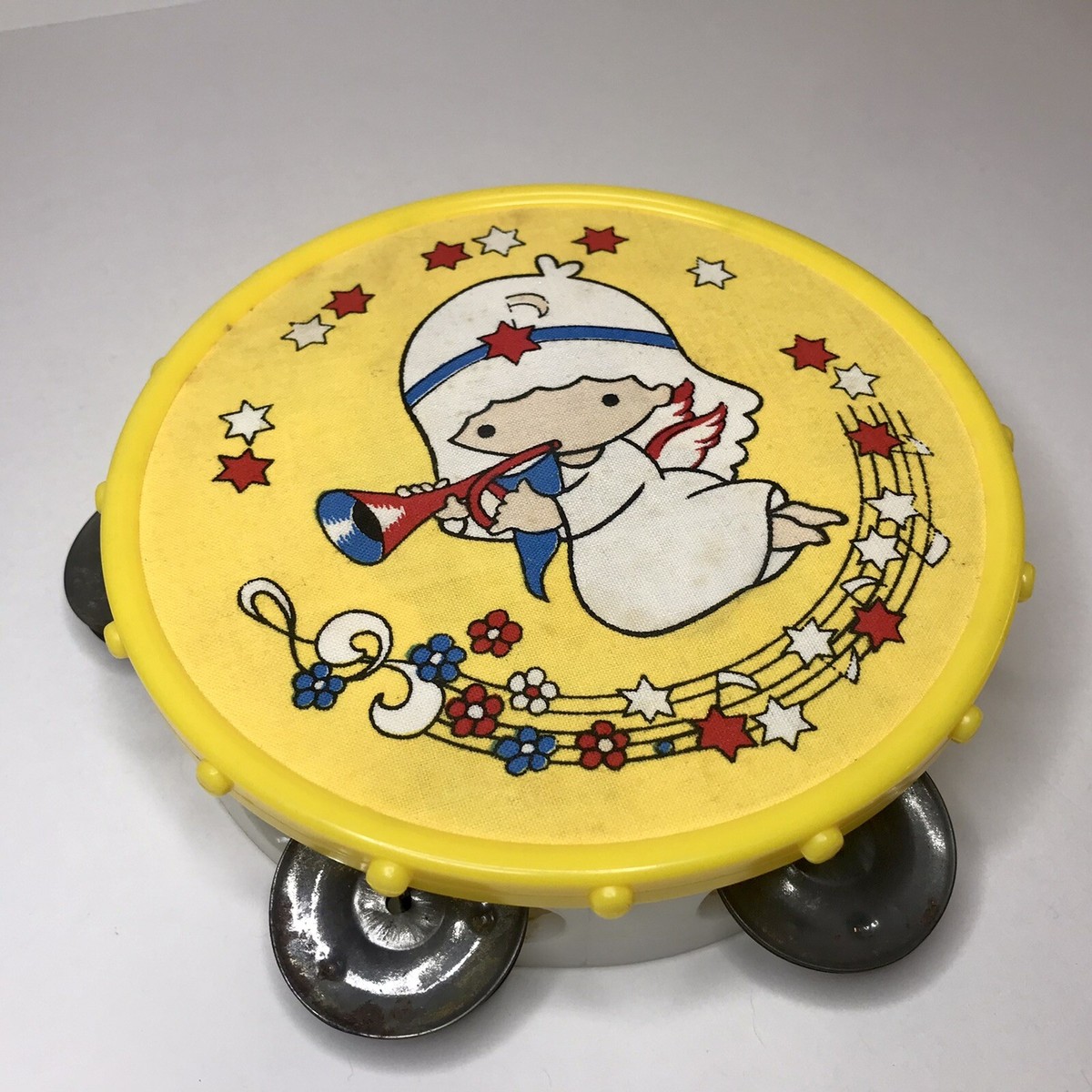 Sanrio Little Twin Stars Kiki Lala Toy Tambourine Music Angel VTG