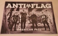 Anti-Flag Autographed 18x24 American Fall Promo Poster #1 Anti-Flag Autographed 18x24 American Fall Promo Poster #1