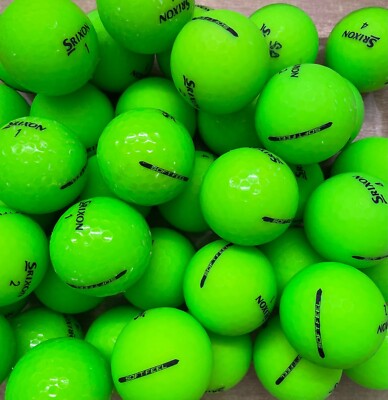 40 SRIXON SOFT FEEL 'BRITE' GREEN GOLF BALLS GRADE A / GRADE B LAKE ...