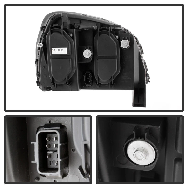 Juego de faros delanteros negros izquierda+derecha para Cadillac Deville 2000-2005 Foto 4 de 4