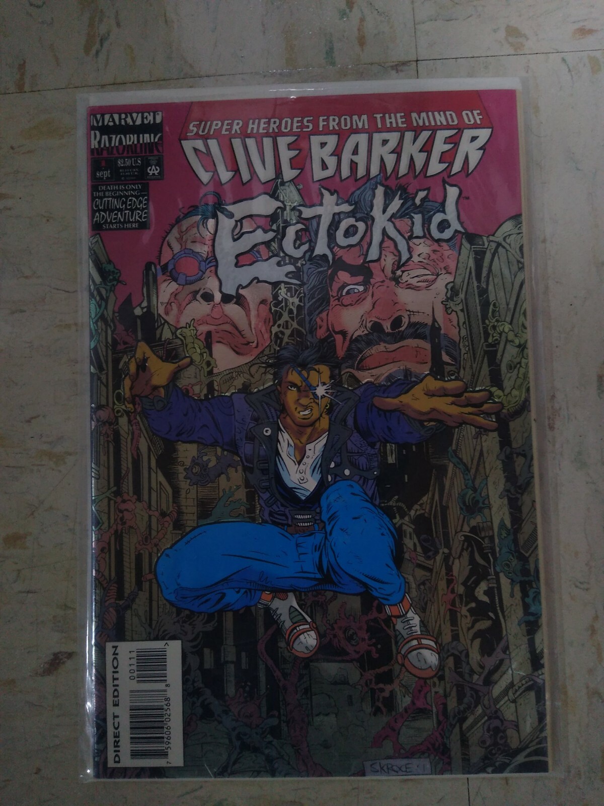 Clive Barker's Ectokid 1 foil embossed cover Marvel Comics