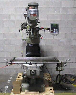 Bridgeport Series 1 2 HP Milling Machine 9 x 42'' Table Power Feed Newall C70 DRO
