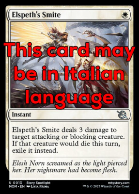 MTG ELSPETH's SMITE EXC - ELSPETH CASTITION 13 - MOM - MAGIC