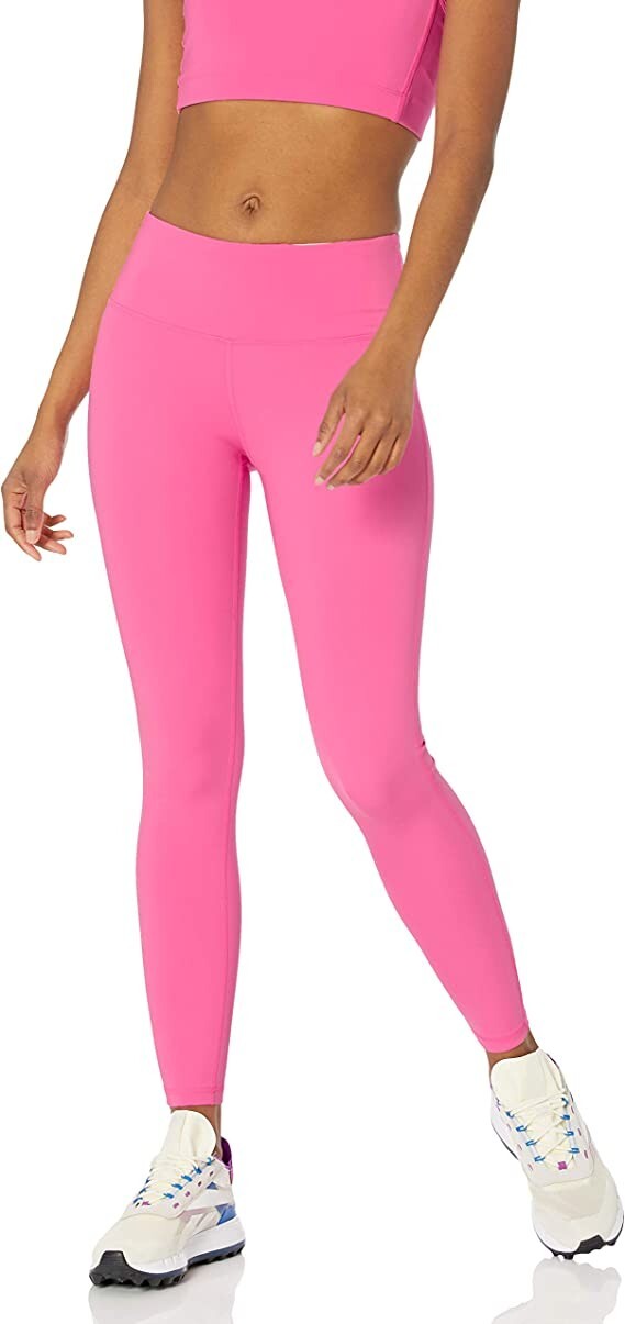 Amazon Essentials Women's Bright Pink Active Sculpt Mid Rise Legging Medium
