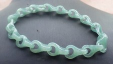Video Certified Green A JADE Jadeite Beads Bangle Knotted Bracelet 202999 AS