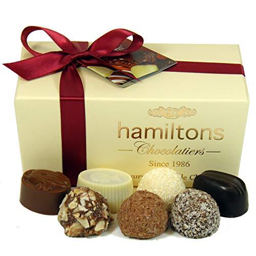Hamiltons Ivory Luxury Belgian Ballotin 16 Handmade Chocolates Gift Box - Image 3
