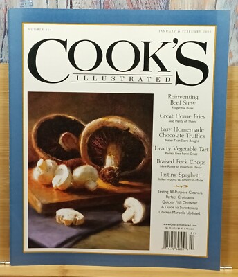 Cook's Illustrated Magazine ISSUE #114 January/February 2012