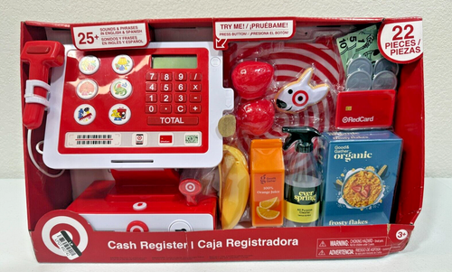 Target Cash Register with  Accessories Kids Pretend Play (Damaged Box) - Picture 1 of 3