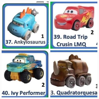 Disney Pixar Cars Mini Racers On The Road - 2022 New Release 4 New