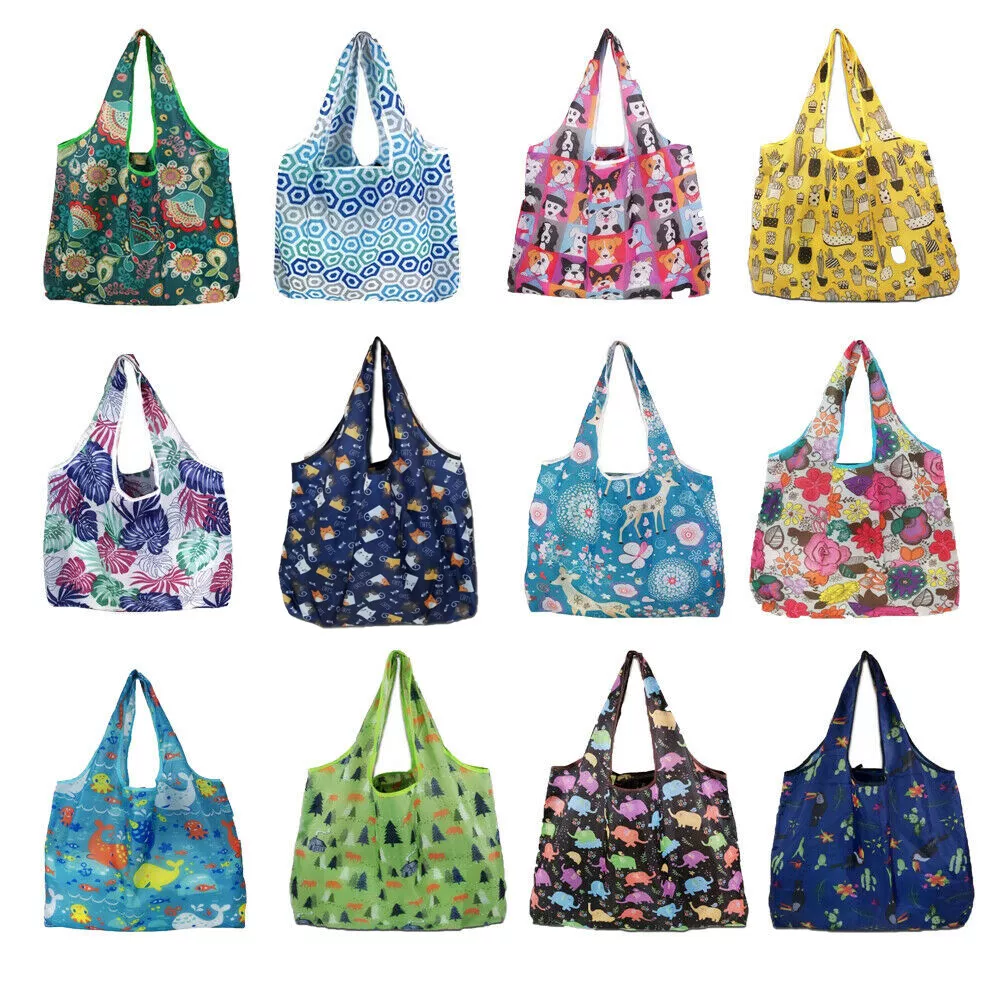 Extra-Large Reusable Shopping Bags Heavy Duty Washable Foldable