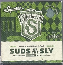 Dr Squatch Harry Potter Slytherin House "Suds Of The Sly" Natural Bar Soap