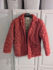 Red Designer Inspired Quilted Barbour Dupe Jacket Xxl Size 16 Vintage