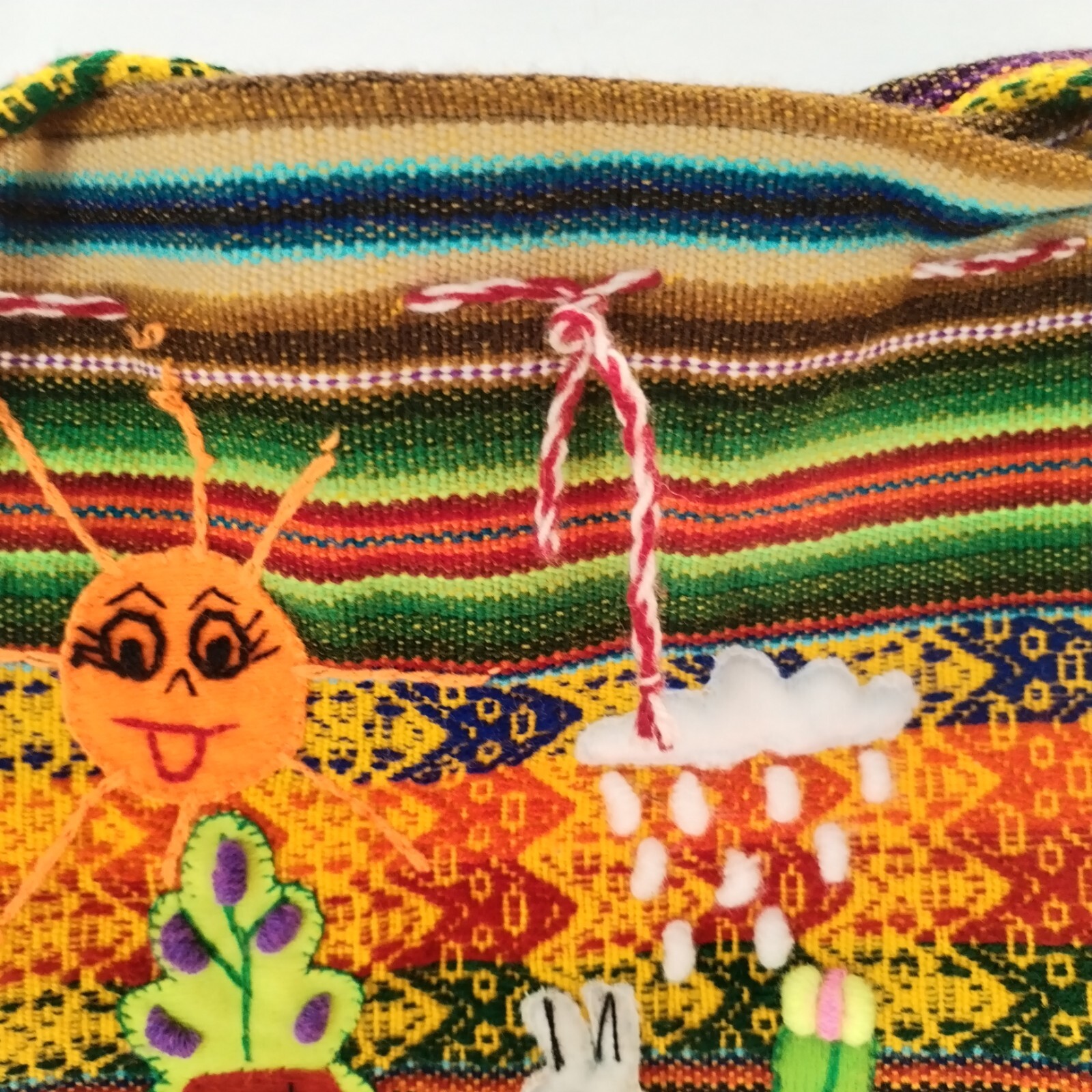 Peruvian Mini Small Backpack Embroidery Llama Gir… - image 4