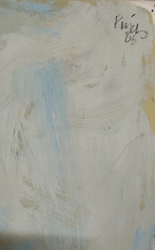 ROBERT FINCH 20th c. American CONTEMPORARY Mixed Media Double Sided Nude & Woman - Picture 4 of 7