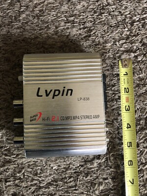 Lepy Lvpin Hi-Fi 2.1 CD.MP3.MP4 Stereo Amp (LP-838) Tested Turns On LT3