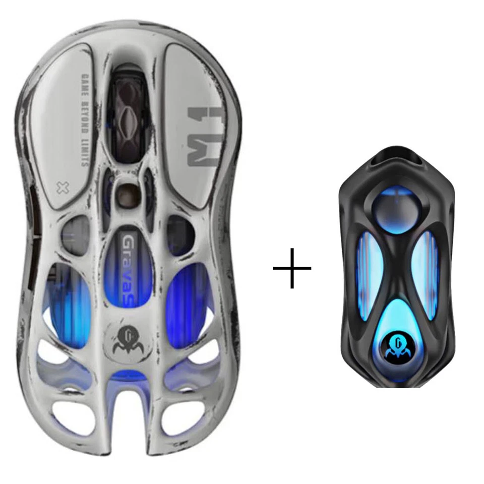 GravaStar MERCURY M1 Pro / M2 Wireless Bluetooth RGB Gaming Mouse Mice 26000DPI - Image 2 of 4