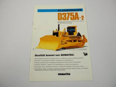 Prospekt Komatsu D375A-2 Planierraupe 1991