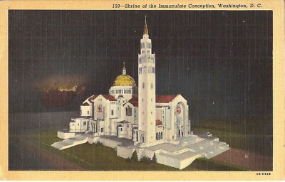 Washington DC - National Shrine of the Immaculate Conception - 1948 - Catholic