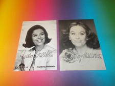 2 x Ingeborg Hallstein signed autograph autograph on autograph card