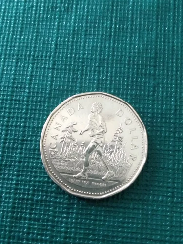2005 Canada Loonie - Terry Fox  25th Anniversary Marathon of Hope