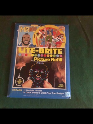  New Vintage Sealed Mr. T Lite Brite Refill Sheets! 36 SHEETS TOTAL