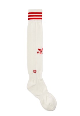  x Gucci ソックス　グッチ　アディダス Gucci x Adidas X- Long Sock White & Bordeaux ( Red) Women Sz M