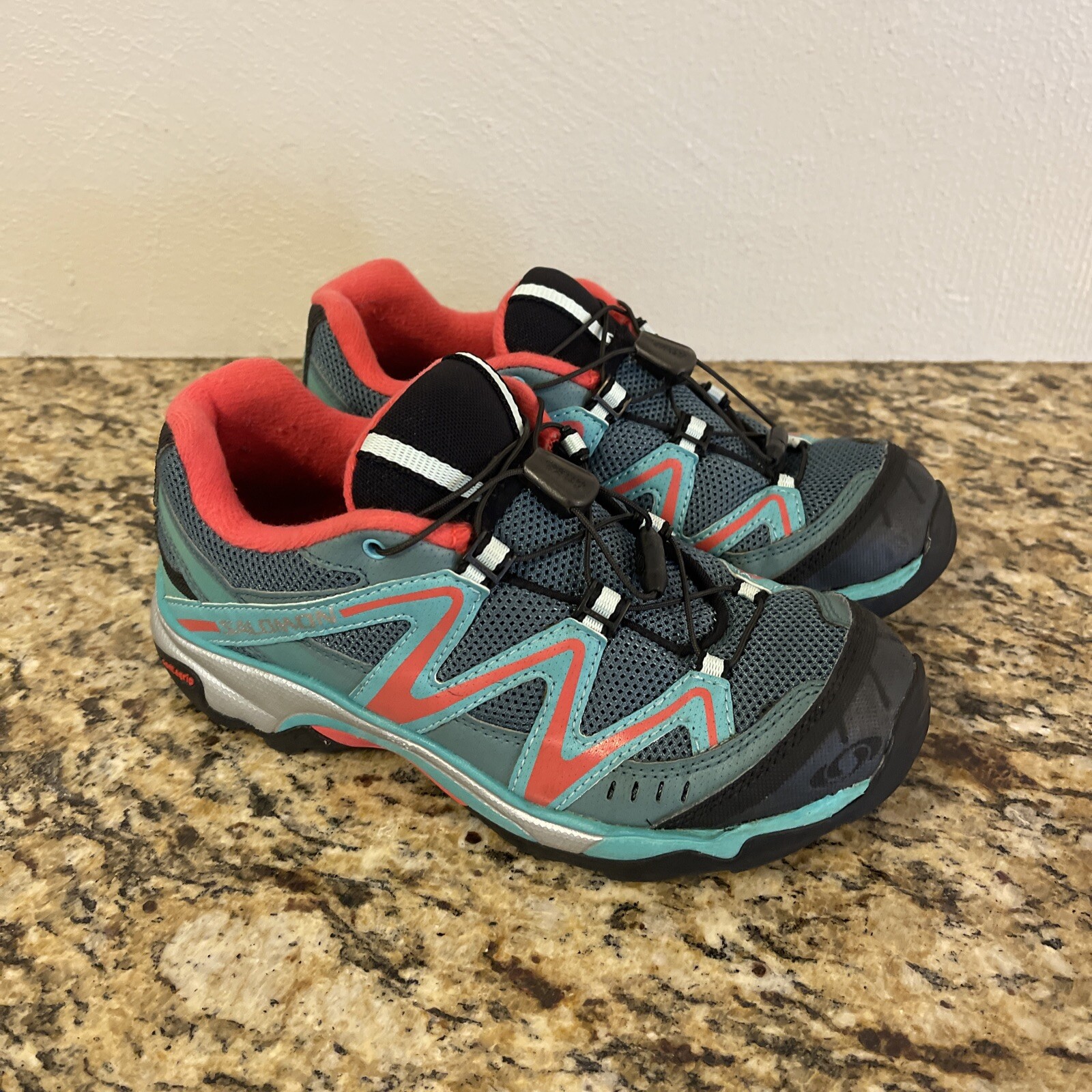 Scarpe Salomon da donna sneaker escursionismo contragrip blu 159817 taglia US 4 EU 36