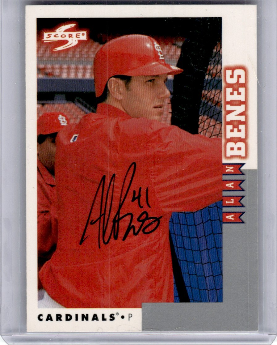 1998 Score Alan Benes Auto St. Louis Cardinals #RT51 Signed IP