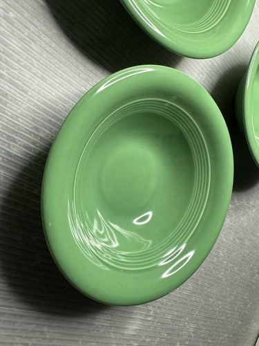 vintage HOMER LAUGHLIN 1979 HARLEQUIN Medium Green 6.25” Bowl LOT/3 Fiestaware - Picture 3 of 16