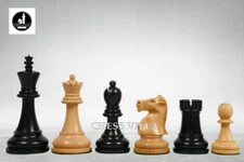 1972 Fischer Spassky Championship Chess Pieces Set – Boxwood & Ebonised Boxwood