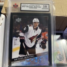 2020-21 Upper Deck #727 Michael Bunting (Rookie Card) - KSA 10 Gem Mint