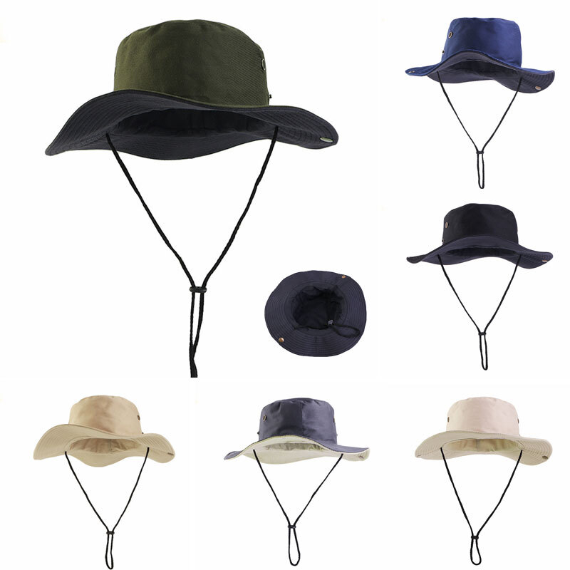 APL Cappello sole uomo secchio cargo safari bush cappello giungla estate pesca berretto esterno 