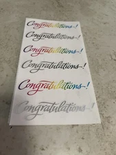 Mrs. Grossman Congratulation Vintage Stickers 1999 (2 Sheets)