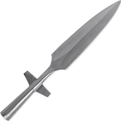 Functional Hand Forged Medieval High Steel Predrilled Winged Spear Head