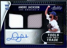 Andre Jackson Rookie 2022 Absolute Tools of the Trade 2 Swatch Signatures #13 