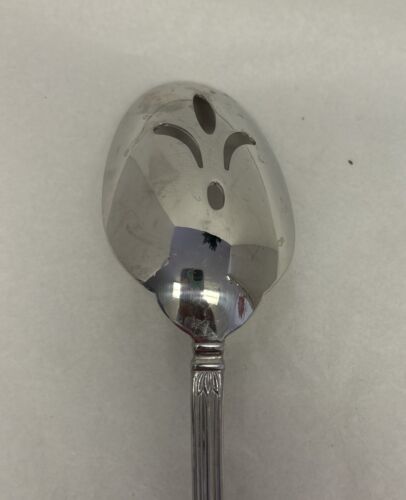 Princess House BARRINGTON Large Slotted Spoon 18/10 Stainless Silverware 10-1/4" - Picture 3 of 6