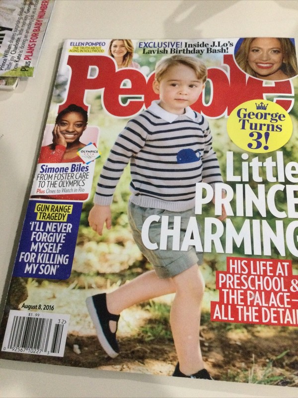 People Magazine George Turns 3: Little Prince Charming August 8 2016