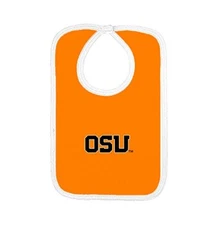 Two Feet Ahead NCAA Oregon State Beavers Infant Knit Bib, One Size, Orange/White