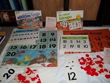 2 VTG TREND enterprises games Number  addition BINGO 1984  87 Complete NICE  